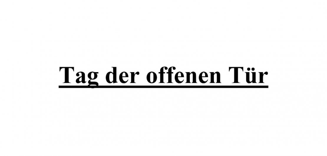 Tag der offenen Tür